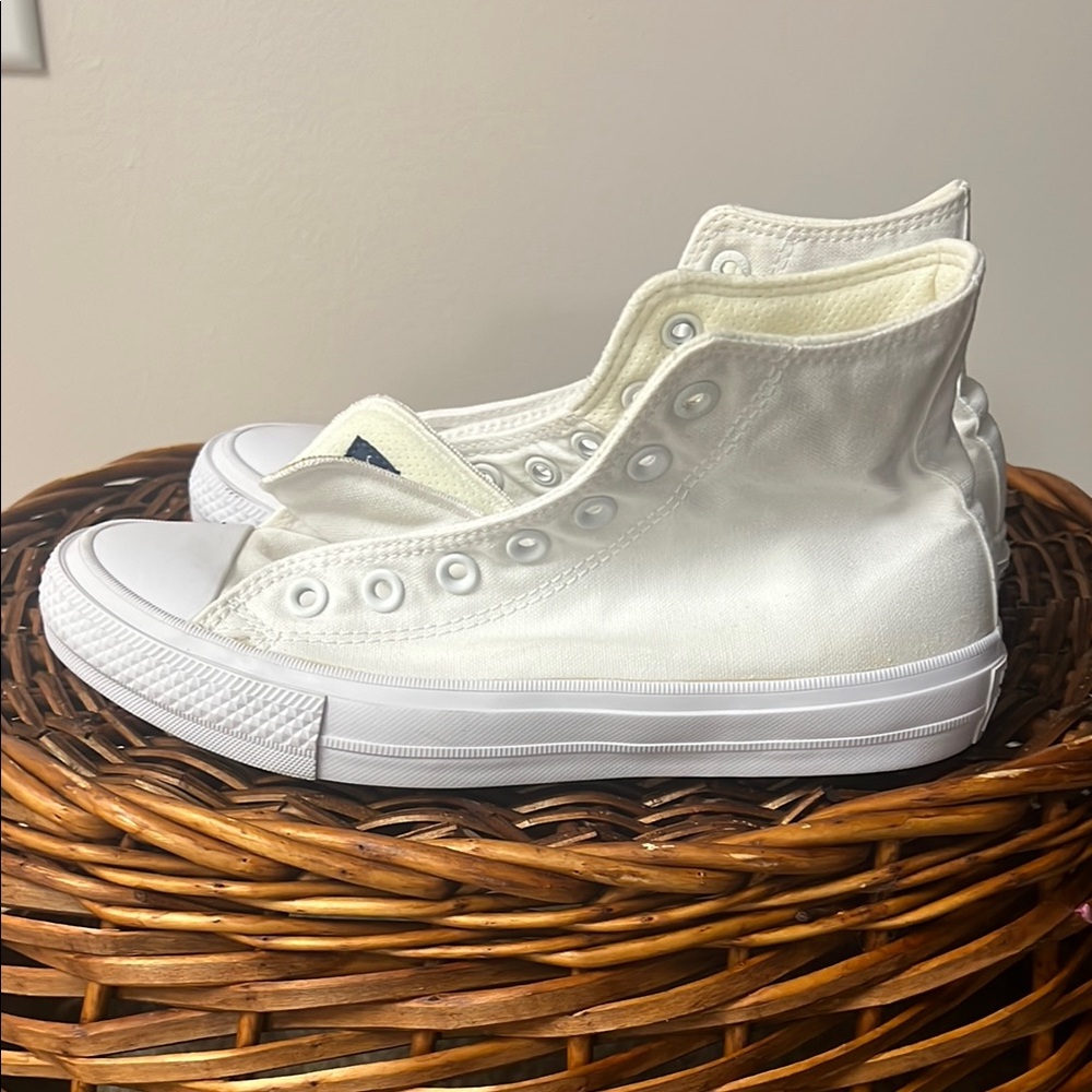 Converse White High-Top Sneakers